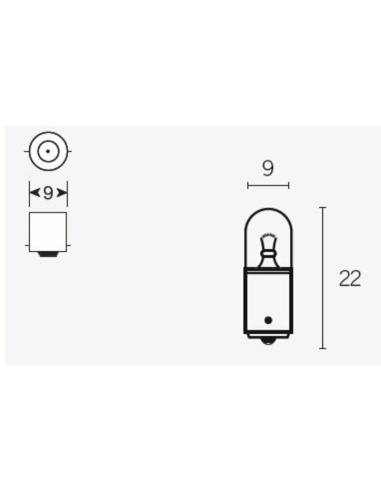Lampara Posición 12V 4W BA9s