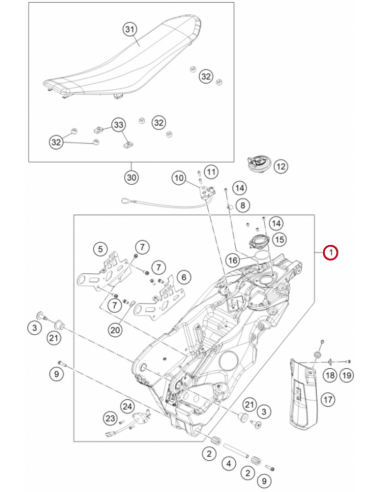Kit Depósito de Combustible Completo KTM 690...