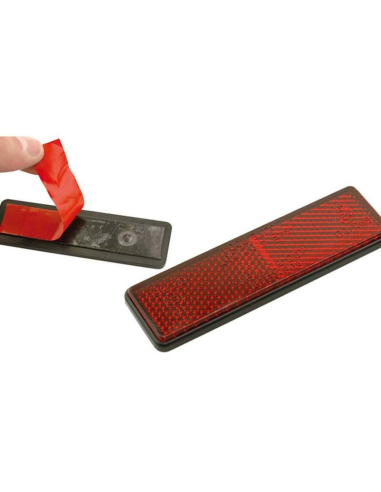 Catadrioptico Para Porta Matriculas Rojo...