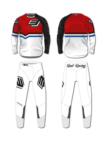 Pantalón BUD Racing SX Fit 95 Rojo Logo "B" 2023