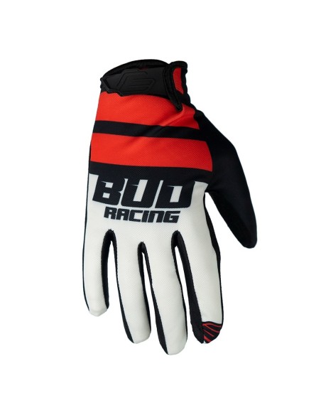 Guantes BUD Racing SX Lite Lazer Rojo/Blanco/Negro