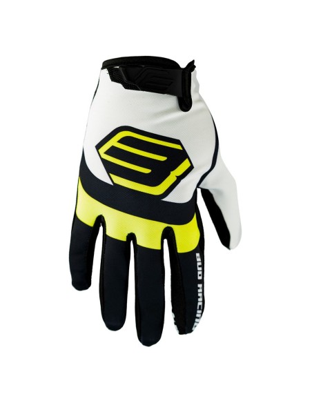 Guantes BUD Racing SX Lite Trooper Patriot Amarillo Fluor