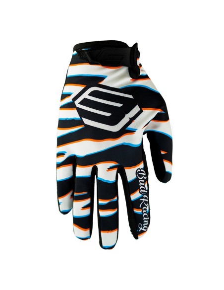 Guantes Infantiles BUD Racing SX Lite Zebra Blanco Blitz