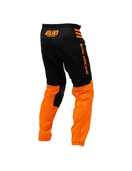 Pantalón Infantil Bud Racing GP Lazer Naranja Fluor/Negro Logo "B" 2023