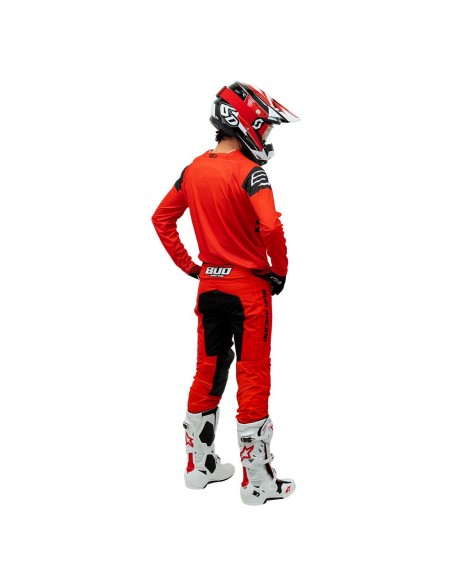 Camiseta/Maillot Bud Racing Lazer Rojo/Negro Logo "B" 2023