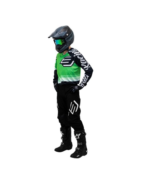 Pantalón BUD Racing SX Fit 95 Negro Logo "B" 2023