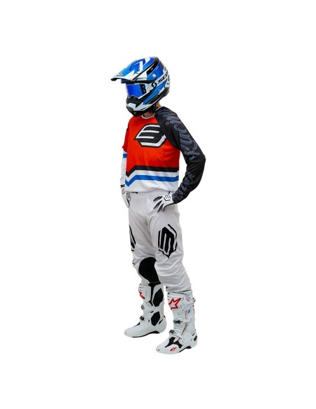 Pantalón BUD Racing SX Fit 95 Blanco Logo "B" 2023