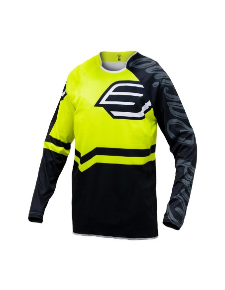 Camiseta/Maillot Bud Racing 95 2.0 Amarillo Fluor/Negro Logo "B" 2023