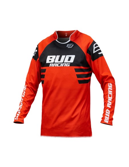 Camiseta/Maillot Bud Racing Lazer Rojo/Negro Logo "B" 2023