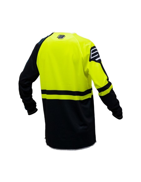 Camiseta/Maillot Bud Racing 95 2.0 Amarillo Fluor/Negro Logo "B" 2023