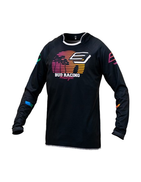 Camiseta/Maillot Infantil Bud Racing Sunset Negro Logo "B" 2023