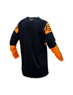 Camiseta/Maillot Bud Racing Lazer Naranja Fluor/Negro... 2