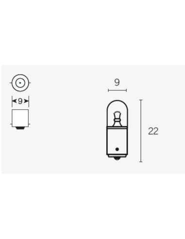 Lampara Posición 6V 4W Tecnium T85 BA9S