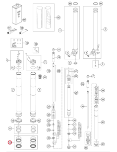 Kit Retenes Y Guardapolvos WP 43mm SKF Black Original