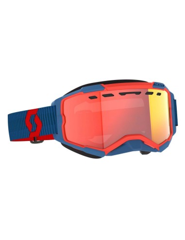 Gafa Scott Fury LS Snow Cross Azul Oscuro/Rojo...