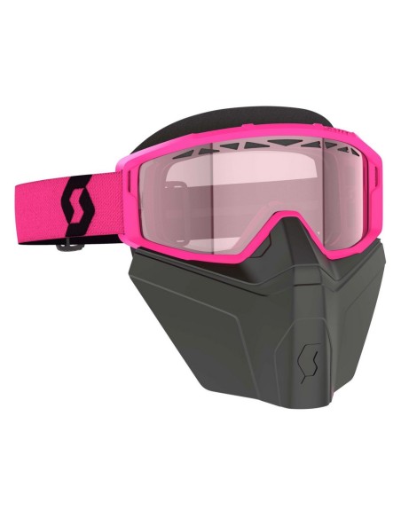 Gafa Scott Primal Safari Facemask Rosa/Negro Lente Rose (Rosa)