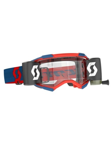 Gafa Scott Fury WFS Azul Oscuro/Rojo Neón Lente...