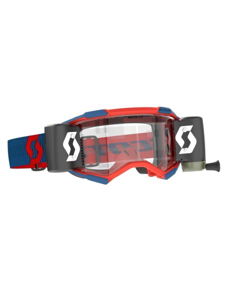 Gafa Scott Fury WFS Azul Oscuro/Rojo Neón Lente Clear Works (Transparente)