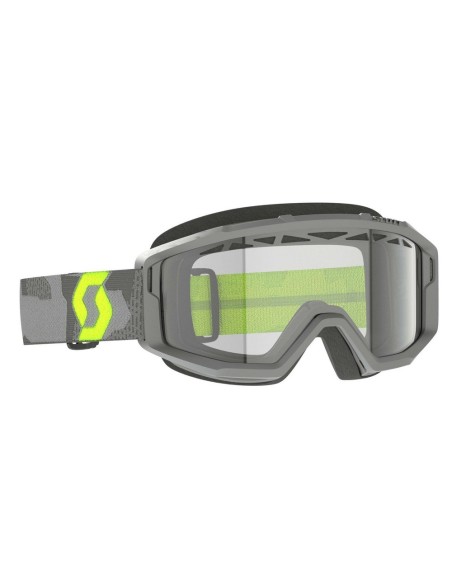 Gafa Scott Primal Enduro Gris Claro/Amarillo Neón Lente Clear (Transparente)