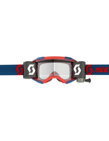 Gafa Scott Fury WFS Azul Oscuro/Rojo Neón Lente...