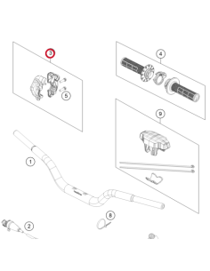 Kit Mando de Gas Completo Original KTM SX 50/65/85 2021-...