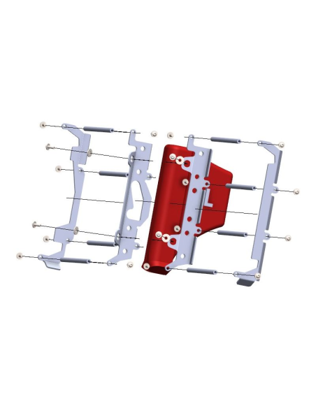 Protector de Radiador de Aluminio Cross Pro Husqvarna 2019-2023 + KTM EXC 2019-2023 + GasGas 2021-2023 con Ventilador