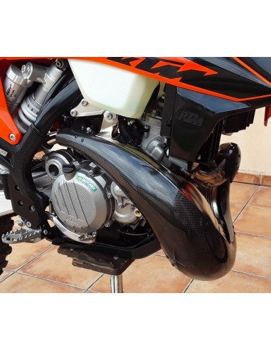 Protector de Escape en Carbono KTM EXC 250/300...