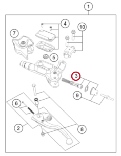 Kit Reparación Pistón de Embrague Ø9mm Original GasGas... 2
