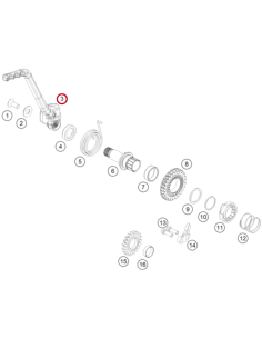 Pedal de Arranque completo Original KTM SX 85 2018- +... 2