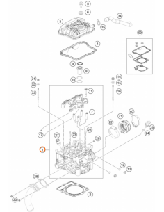 Culata Completa Original KTM EXC-F 350 2012-2016 + SXF...