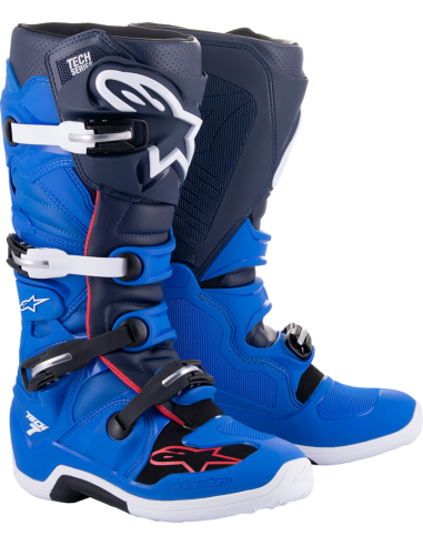 Bota Alpinestars Tech 7 Azul/Rojo/Azul Marino