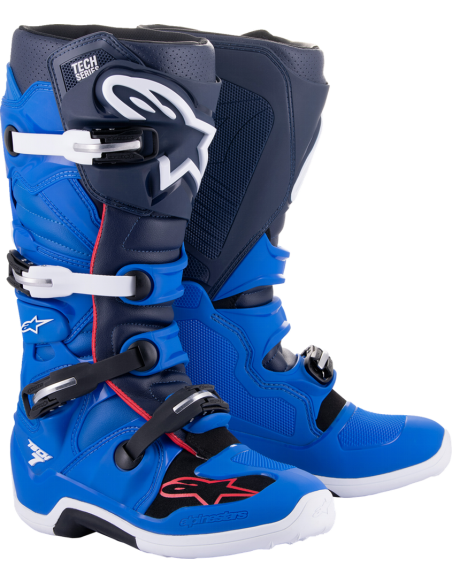 Bota Alpinestars Tech 7 Azul/Rojo/Azul Marino