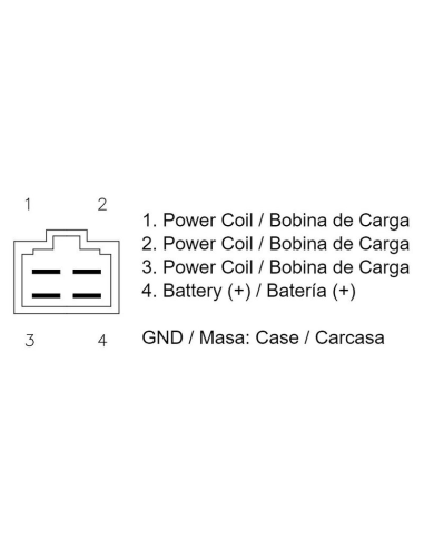 Regulador de Corriente Moto DZE 2383 Derbi -...