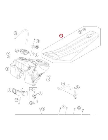 Asiento Completo Original GasGas MC 65 2024-