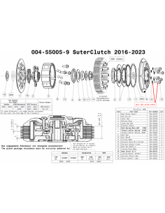 Embrague antirebote Suter KTM 250/350 SXF 2016- +... 2