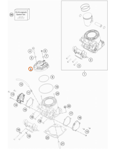 Culata Original KTM EXC 300 2017 + Husqvarna TE 300 2017 2