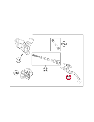 Maneta De Embrague Original KTM SX 65 2023- +...