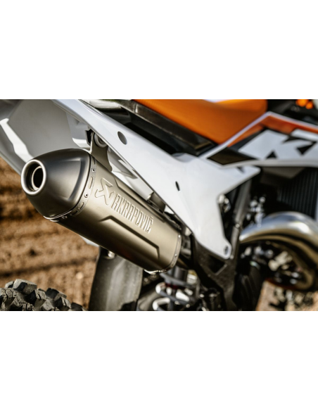 Silencioso Titanio Akrapovic Slip-On Line Original KTM SX 125 2023- + GasGas MC 125 2024 + Husqvarna TC 125 2023-