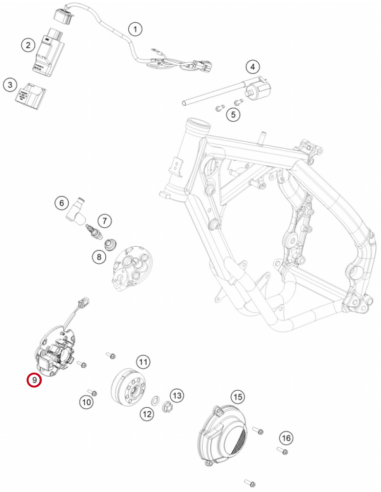 Stator Original KTM SX 65 2024- + Husqvarna TC...