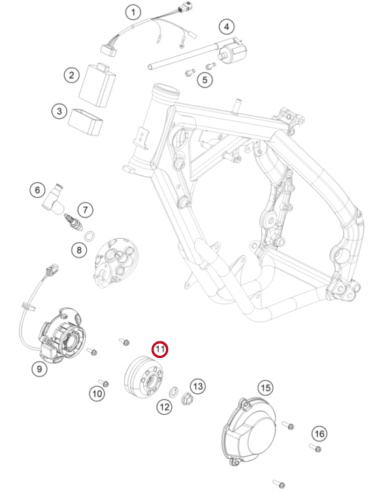 Rotor Original KTM SX 65 2009-2023 + Husqvarna...