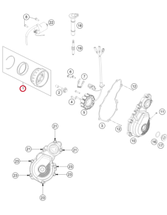 Rotor Completo Original KTM EXC-F 250/350 2017- +... 2