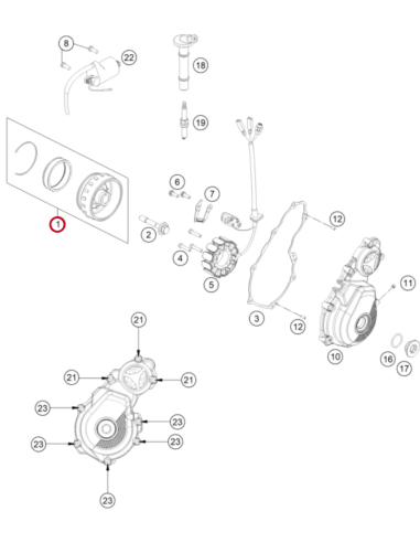Rotor Completo Original KTM EXC-F 250/350 2017-...