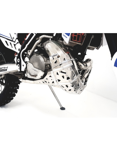 Cubrecarter/Protector Motor y Escape P-Tech Aluminio KTM EXC 250/300 2007-2016 + Husqvarna TE 250/350 2014-2016 + Husaberg TE 25