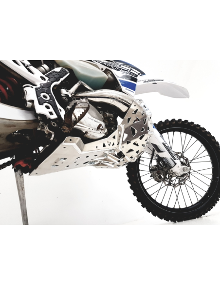 Cubrecarter/Protector Motor y Escape P-Tech Aluminio KTM EXC 250/300 2007-2016 + Husqvarna TE 250/350 2014-2016 + Husaberg TE 25