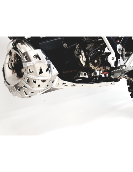 Cubrecarter/Protector Motor y Escape P-Tech Aluminio KTM EXC 250/300 2007-2016 + Husqvarna TE 250/350 2014-2016 + Husaberg TE 25
