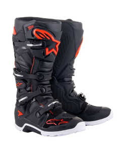 Bota Alpinestars Tech 7 Enduro Negro/Rojo Fluor