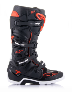 Bota Alpinestars Tech 7 Enduro Negro/Rojo Fluor 2