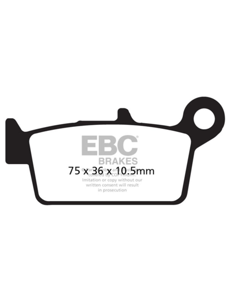 Pastillas de Freno Trasero EBC Sinterizada Fantic/GasGas/Honda Compuesto Duro