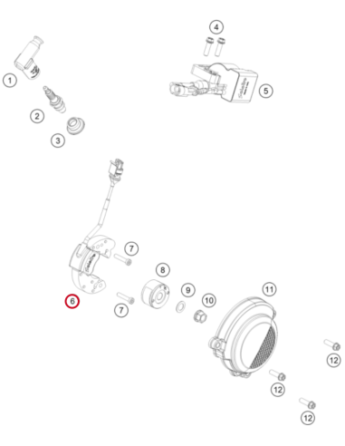 Stator Original KTM SX 50 2024- + Husqvarna TC...