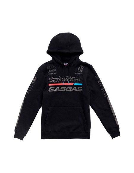 Sudadera con Capucha GasGas Troy Lee Designs Team Hoodie Negra (TLD Team Hoddie Black)